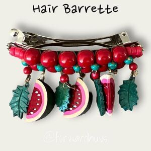 Bundle Sale 3 for $15 | Decorative 3” Watermelon Hair Barrette
